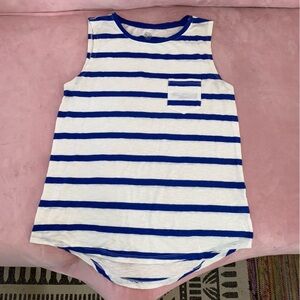 High Neck Sailor Shirt Tan Top with Pocket Women’s Relaxed Fit Medium Striped